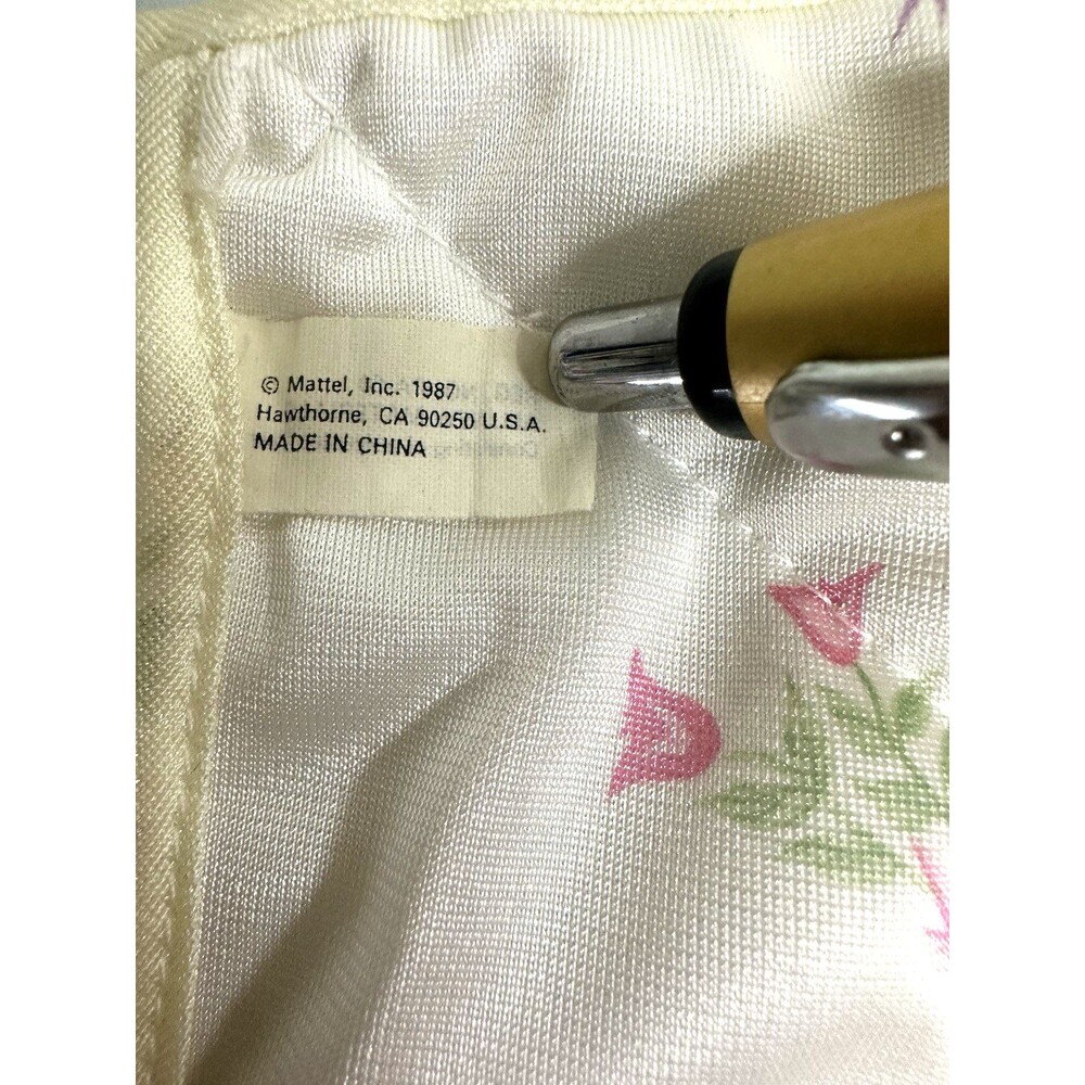 Vintage 1987 Barbie Sweet Roses Ribbons & Roses Bed Comforter Replacement‎ - Picture 2 of 11